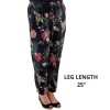 Pure and Natural Black Tropical Pattern Trousers