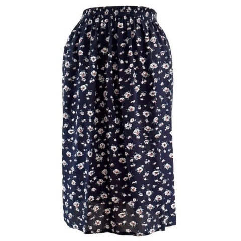 Emma Navy Floral Skirt