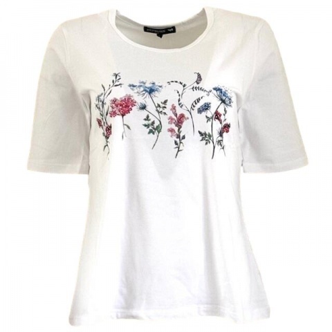 Hepburn Pink and Blue Wild Flower T-Shirt