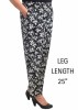 Emma Black Flower Trousers
