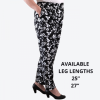 Emma Black and White Large Flower Pattern Trousers