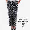 Emma Black and White Large Flower Pattern Trousers