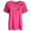 Fay Louise Cerise Flower Collage T-Shirt