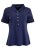 Hepburn Navy Collar T-Shirt