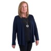 Saloos Navy Jacket with Necklace