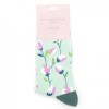 Miss Sparrow Bamboo Ditsy Flower Socks Mint