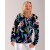 Mudflower Blue Abstract Print Jumper