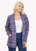 Mudflower Blue Fairisle Cardigan