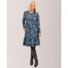 Mudflower Blue Floral Soft Touch Dress