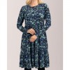 Mudflower Blue Floral Soft Touch Dress