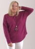 Mudflower Cerise Jumper with Necklace