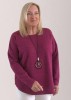 Mudflower Cerise Jumper with Necklace