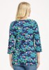 Mudflower Green Leaf Print Tunic