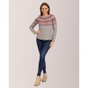 Mudflower Grey Fairisle and Lurex Jumper