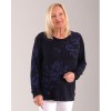 Mudflower Navy Floral Print Jumper