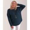 Mudflower Teal Jumper with Necklace