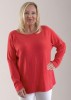 My Italy Coral Round Neck Jumper