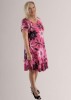 Nina Murati Italian Fuchsia Floral Dress
