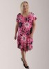 Nina Murati Italian Fuchsia Floral Dress