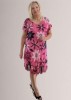 Nina Murati Italian Fuchsia Floral Dress