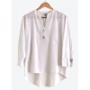 Nina Murati Italian White Block Colour Blouse