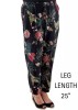Pure and Natural Black Tropical Pattern Trousers