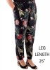 Pure and Natural Black Tropical Pattern Trousers