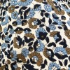 Pure and Natural Blue Floral Pattern Trousers