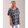 Pure and Natural Navy Patterned Top