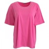 Text Sage Plus Size Diamante Detail T-Shirt