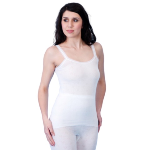 Ladies Womens Soft Thermal French Neck Spencer Camisole Under Garment Lingerie 