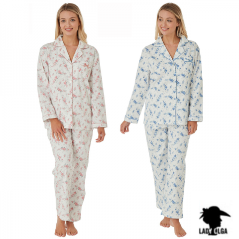 Lady Olga Floral Winceyette Pyjamas