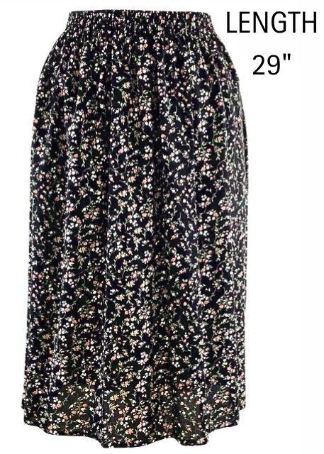 Emma Coral Floral Skirt