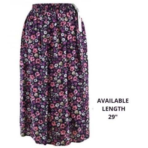 Emma Lilac Floral Skirt