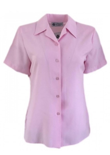 Emma Pink Short Sleeve Blouse