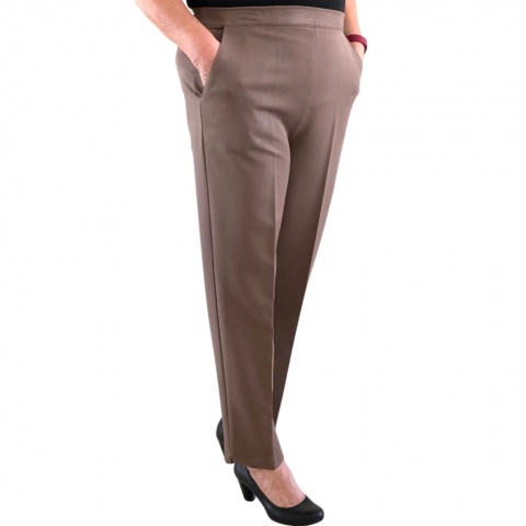 Emma Taupe Two Way Stretch Trousers