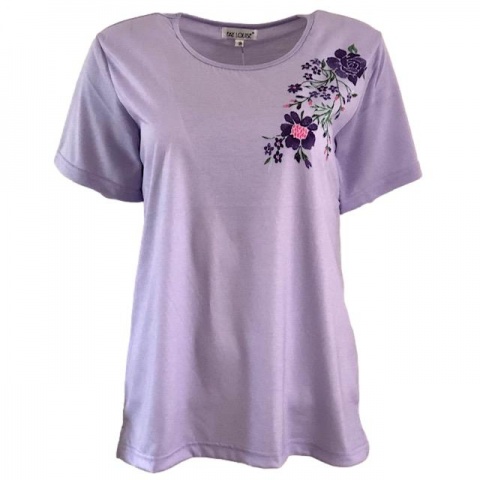 Fay Louise Lilac Flower Collage T-Shirt