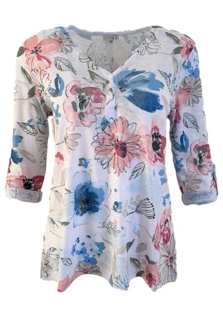 Forever Blue Floral Top