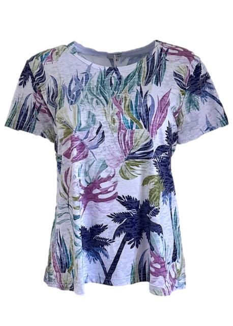 Forever Lilac Leaf Print T-Shirt