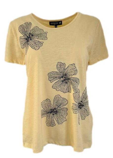 Hepburn Yellow Flower T-Shirt