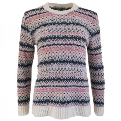 Pure and Natural Cream Fairisle Jumper