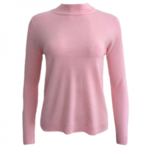 Pure and Natural  Light Pink Turtle Neck Jumper