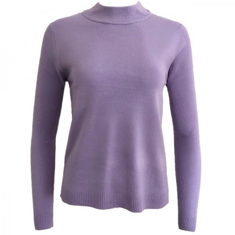 Pure and Natural Lilac Turtle Neck Jumper