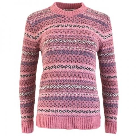 Pure and Natural Pink Fairisle Jumper