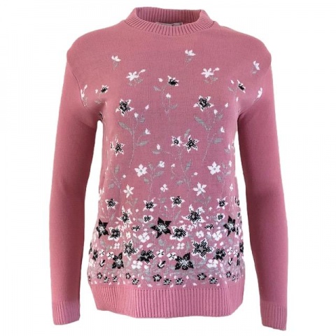 Pure and Natural Pink Floral Jumper