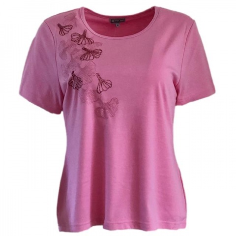 Text Pink Diamante Collage T-Shirt
