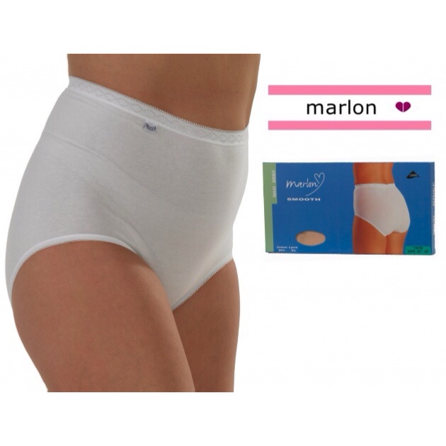 Ladies Smooth Maxi Briefs With Lycra Various Sizes 10 12 14 16 Black or White