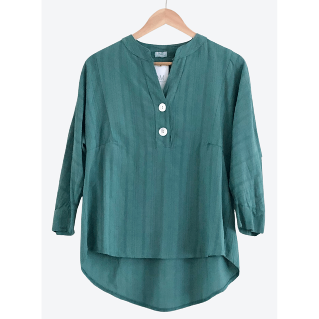 Nina Murati Italian Sage Block Colour Blouse