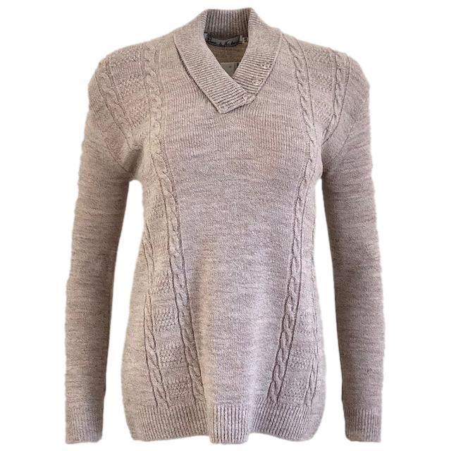 Pure and Natural Stone Four Button Jumper